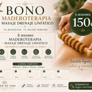 Maderoterapia y Masaje de Drenaje Linfático - Bono 5 sesiones